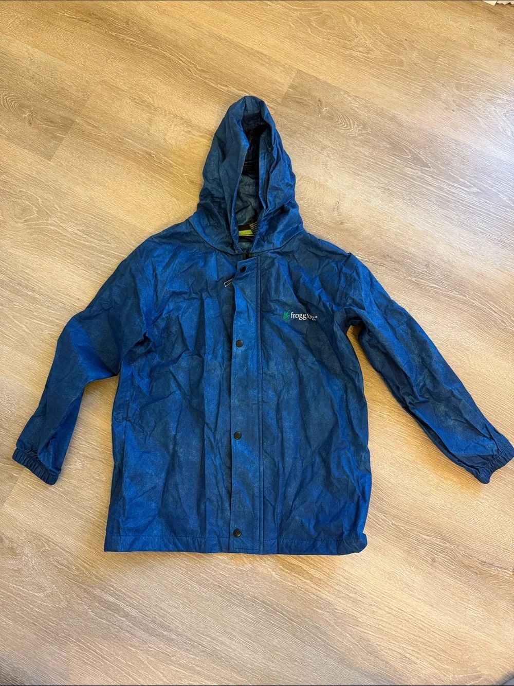 Frogg Toggs Kids' Navy Hooded Rain Jacket
